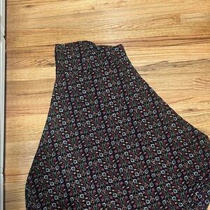 LuLaRoe Black and Red Floral Maxi Dress